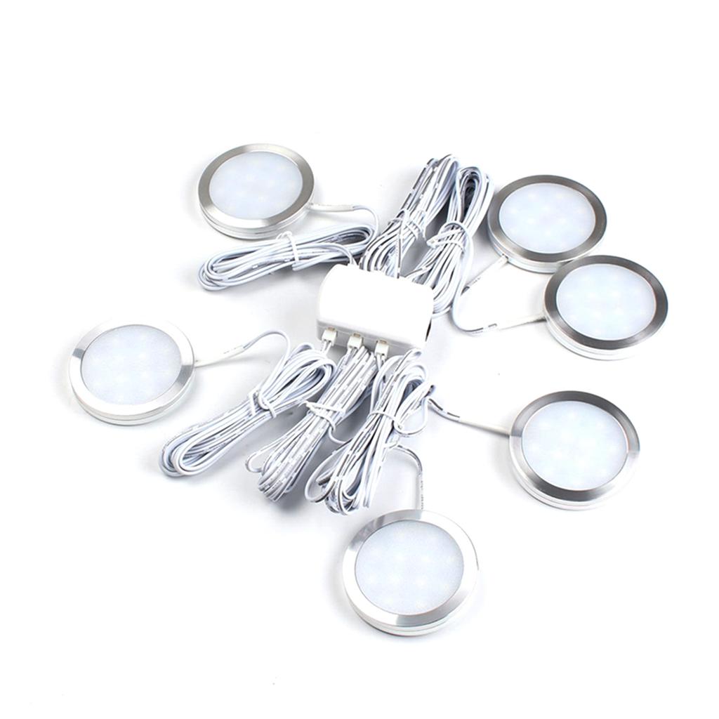 6 Pack Interior LED Spot Lights 12V LED Recessed Downlight 6000K White, 240 LM Ceiling Fixture,