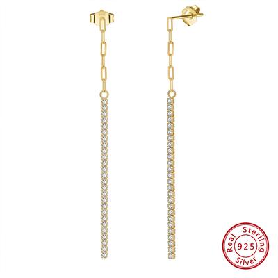 Jewellery S925 Sterling Silver Earrings Wires Ladies Zirconia Earrings