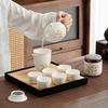 Xunyi White Ceramic Kung Fu Tea Set