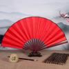 VGEBY Japanese-style Fan, Dance Fan, Prop, Lightweight, for Dancing, Japanese Dance, Modern Dance, Folk Songs (red)