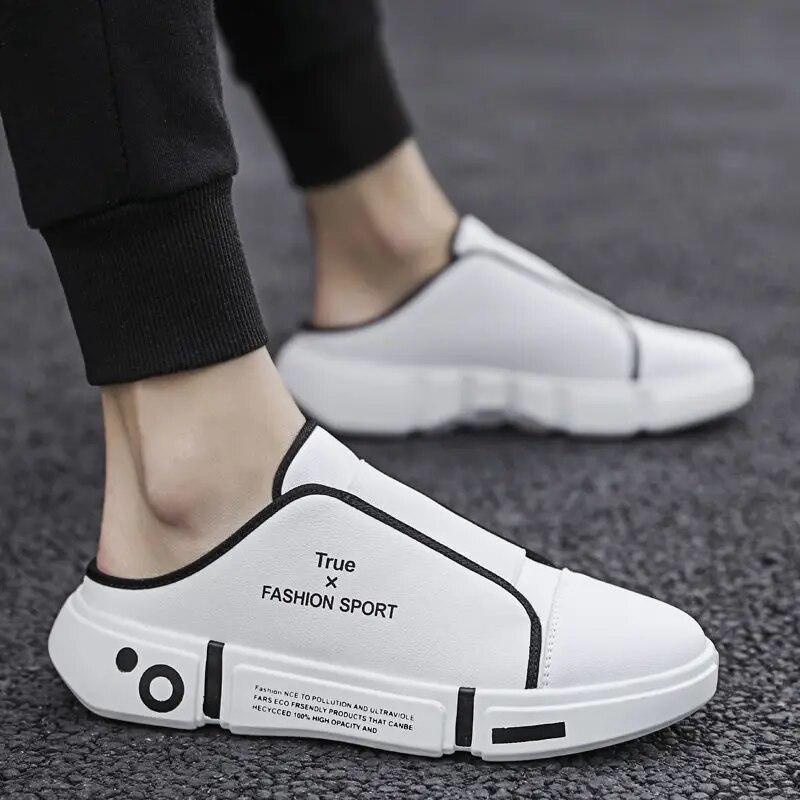 Męskie buty w stylu casual nowe letnie oddychające dezodoranty na zewnątrz męskie trampki rekreacyjne noszenie mężczyzn Casual mieszkania markowe buty męskie