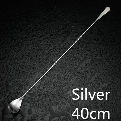 Stainless Steel Cocktail Bar Spoon Hoffman Drink Mixer Bar Stirring Mixing Spoon Stirrer Barware