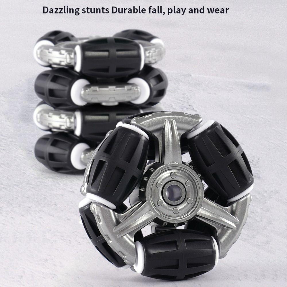 Eight Wheeled RC AI Robot Silver Remote Control Toy Dog Remote Control Robot Children's Gift