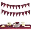 Graduation Decorations Maroon 2026/Maroon Graduation Party Decorations Texas/Burgundy Triangle Bunting Banner Aggie Burgundy Backdrop Birthday