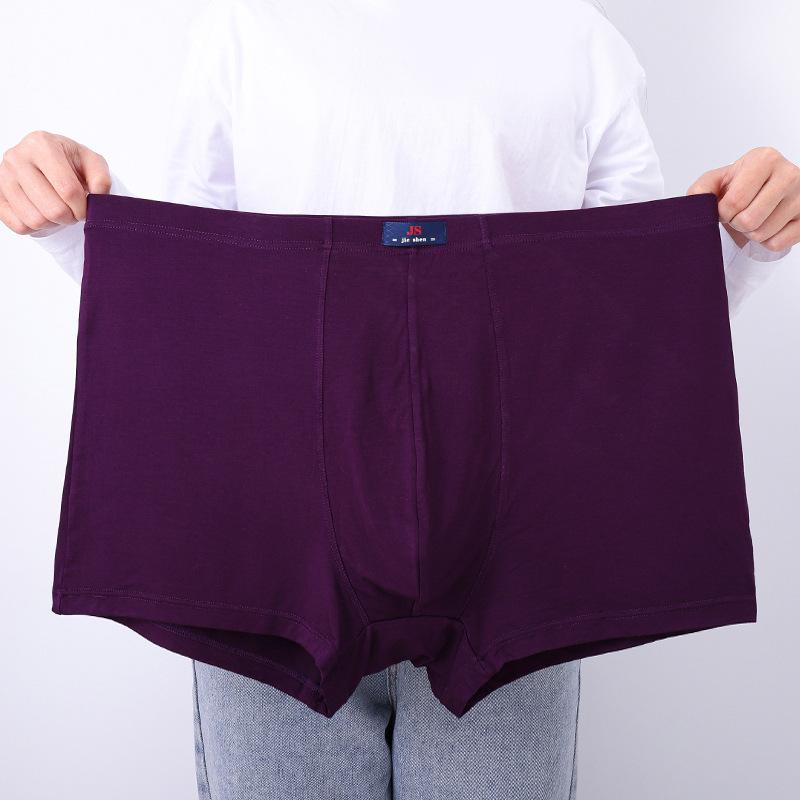 1 Pieces Big Size Men's Underwear Panties Boxer Briefs Modal Underpants Boy Undies Undershorts Solid Color Knickers L XL 2XL 3XL 4XL 5XL 6XL