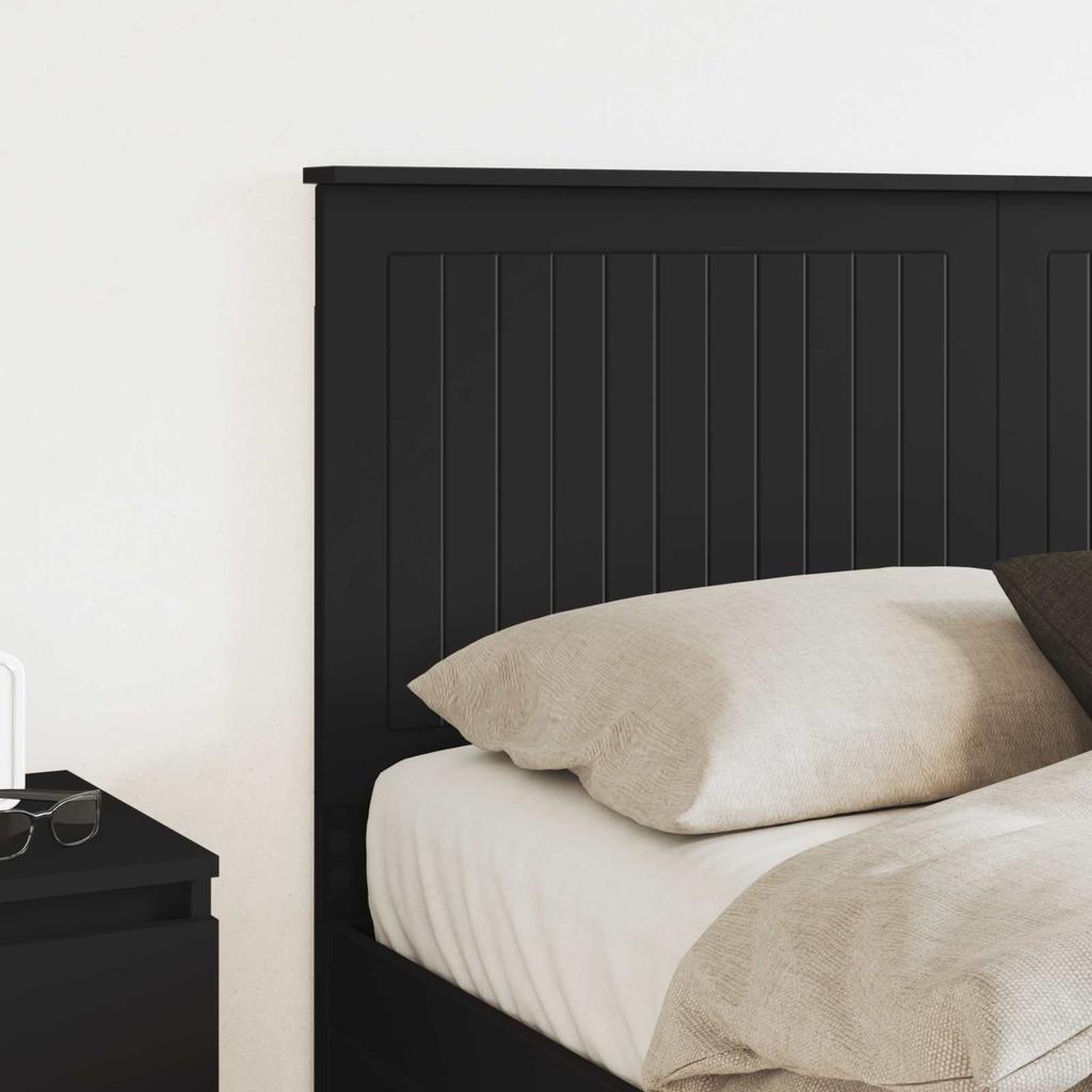 Headboard in Black Oak Look 140 cm Particleboard