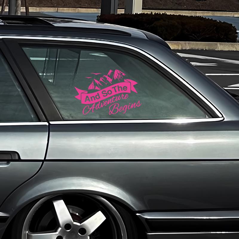 Падаючі гуси над Горами Пригод креативні та смішні наліпки для шанувальників мультфільмів та закоханих, висока якість для автомобілів, вантажівок, мотоциклів