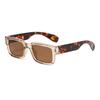 New Rice Nail Square Fashion Sunglasses Men's Small Frame Sunscreen Sunglasses European and American Personalized Sun Glasses