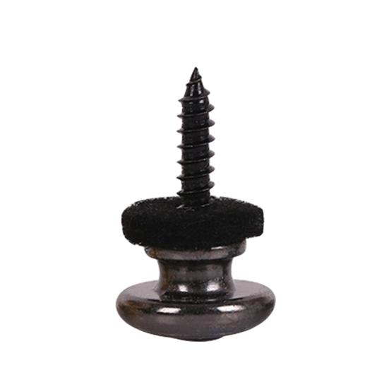 

Non Slip Guitar Bass Strap Pins Tail Nail Lock Button Pegs Screw Flat чёрный