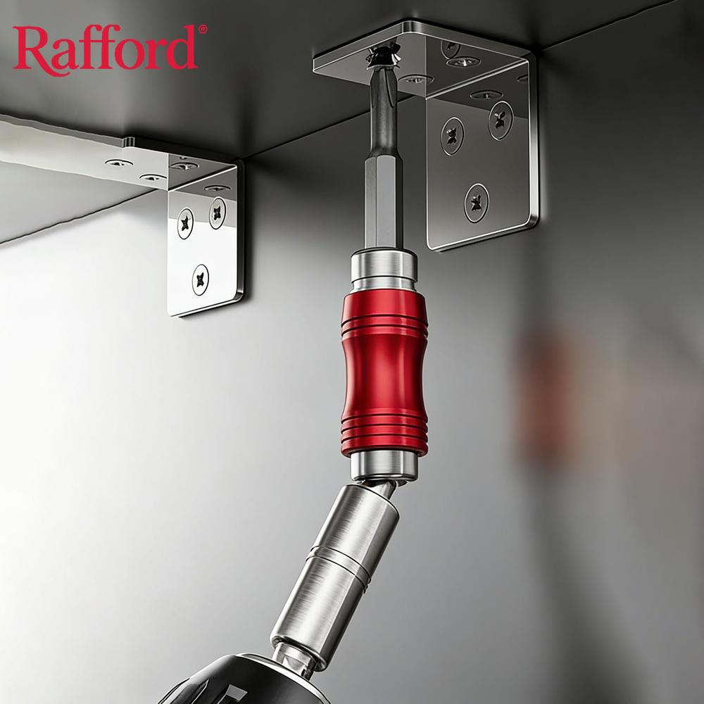 360° Flexible Drill Bit Extension, Universal Swivel Screwdriver Bit Holder, Impact Resistant Angle Driver for Tight Spaces