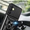 For Samsung Galaxy A25 5G (Global) (161.0 X 76.5 X 8.3mm) Case Anti-scratch PC+TPU Protective Cover with Slide Lens Lid