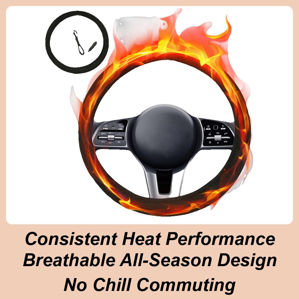 

Универсальный 38 см Чехол на руль с подогревом для автомобиля Электрический подогрев 12 В Подключаемый подогрев Чехол-протектор для рулевого колеса автомобиля CN
