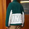 Li-Ning Large Logo Color Block Sherpa Fleece Warm Jacket Unisex Jacket Dark-Green AFDR910-2