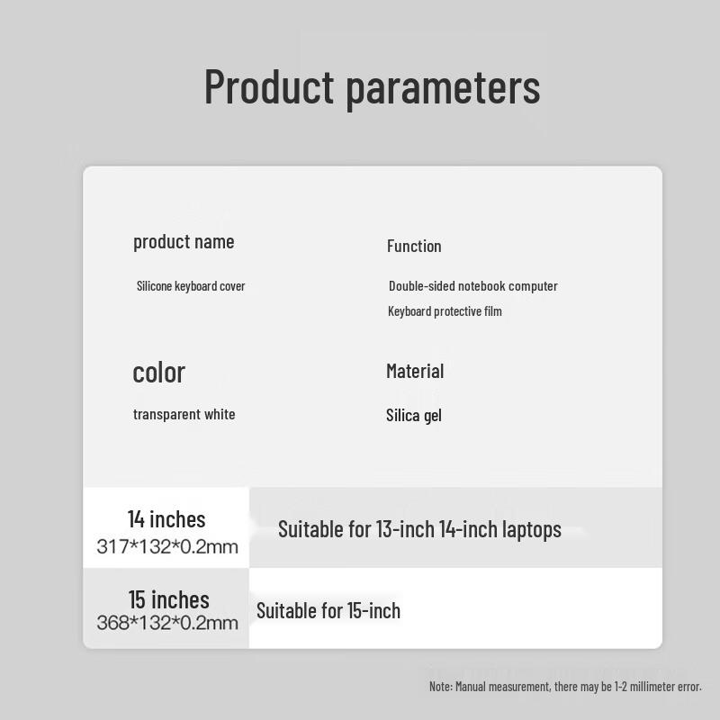 Befon 14-inch Universal Keyboard Protector