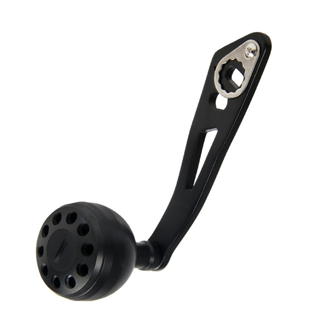 Baitcasting Reel Handle 32mm/1.26in Ergonomic Metal Fishing Reel Handle for Baitcasting DSH019 Matte Black