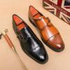 Large Size Foot Casual Leather Shoes Men's Pointed Business Dress Leather Shoes Fashion Trend British 38 Single Shoes 48