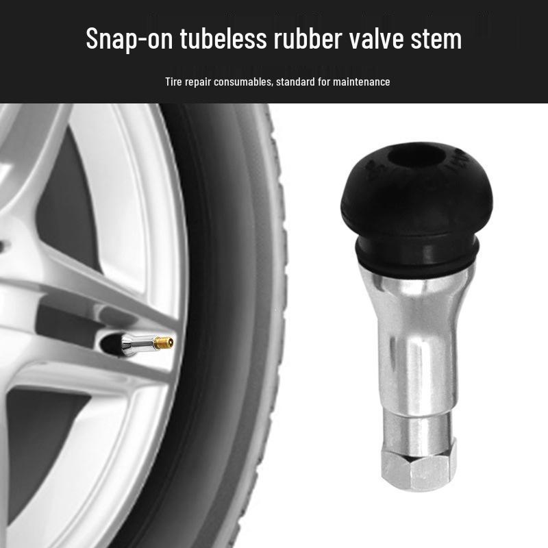 Repair-Ready Tubeless Rubber Tire Valve Stem with Copper Core