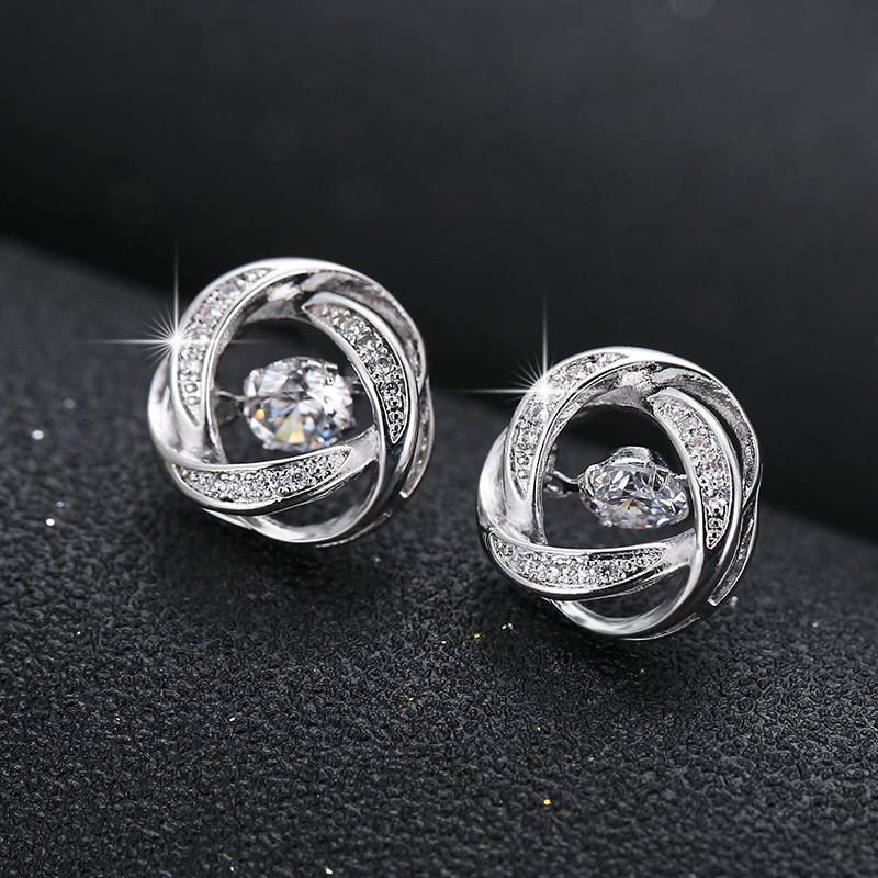 Seven-Color Butterfly Elegant Shiny Stud Earrings - Lively European  American Design