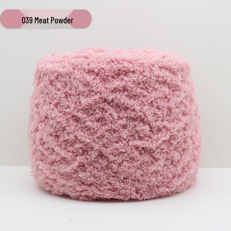 Medium-Thick Three-Strand Coral Velvet Ice Silk Plush Yarn for Hand-Knitted Baby Scarves & Vests