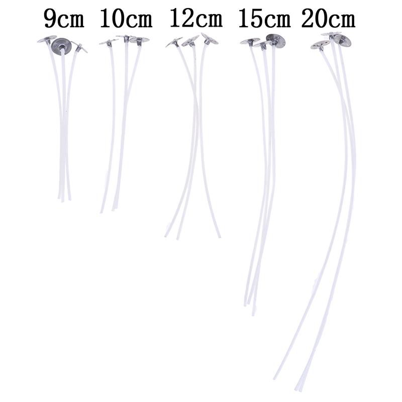 100Pcs Candle Wicks Cotton Core Waxed Wick With Sustainer For Candle Novelt