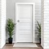Round Recessed Pocket Door Lock Steel Pull with Double Sided Turn Handle for Interior Sliding Door and Passage Door Installation Projects