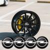 4ks Samolepka na středovou pokličku kola auta Kovový emblém Samolepka Pro Opel Astra j g Insignia Corsa d Vectra c Zafira a Auto Gadgets