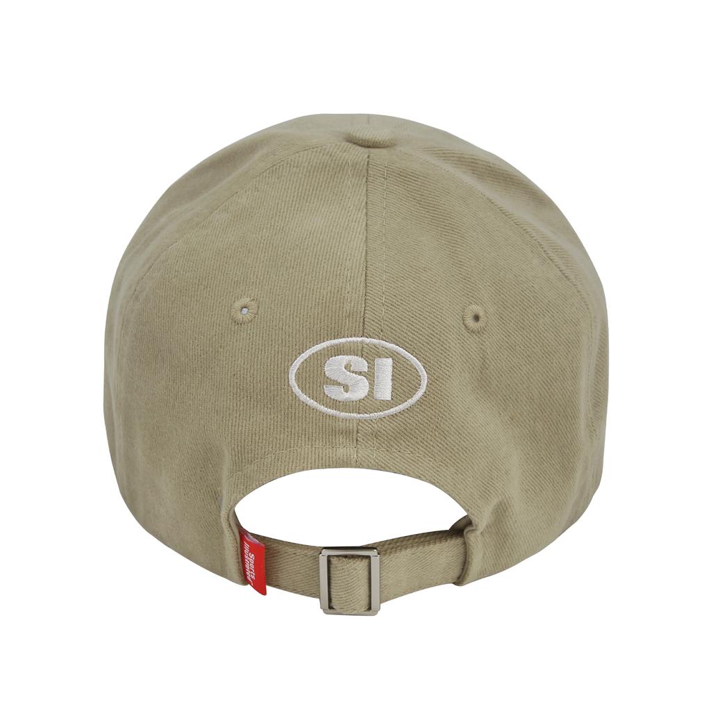 SPORTS ILLUSTRATED Stacked Logo Wappen Ball Cap (Beige)