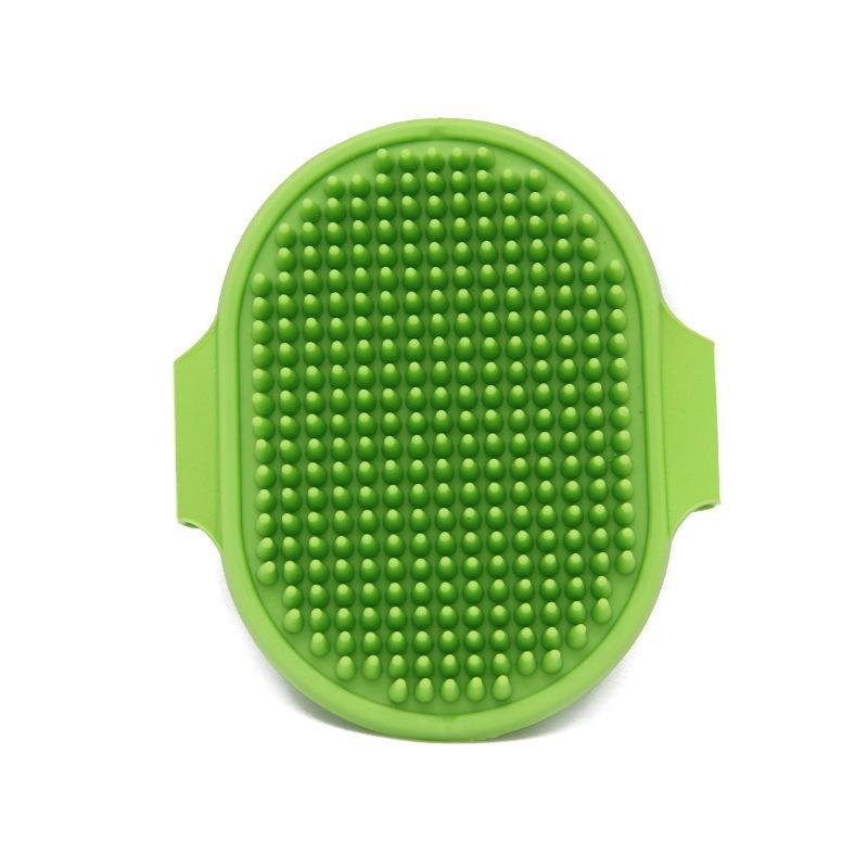 Dog Grooming Brush Pet Shampoo Comb Soft Rubber Glove Hair Grooming Massage Comb with Adjustable Strap for Short Long Hair Dogs