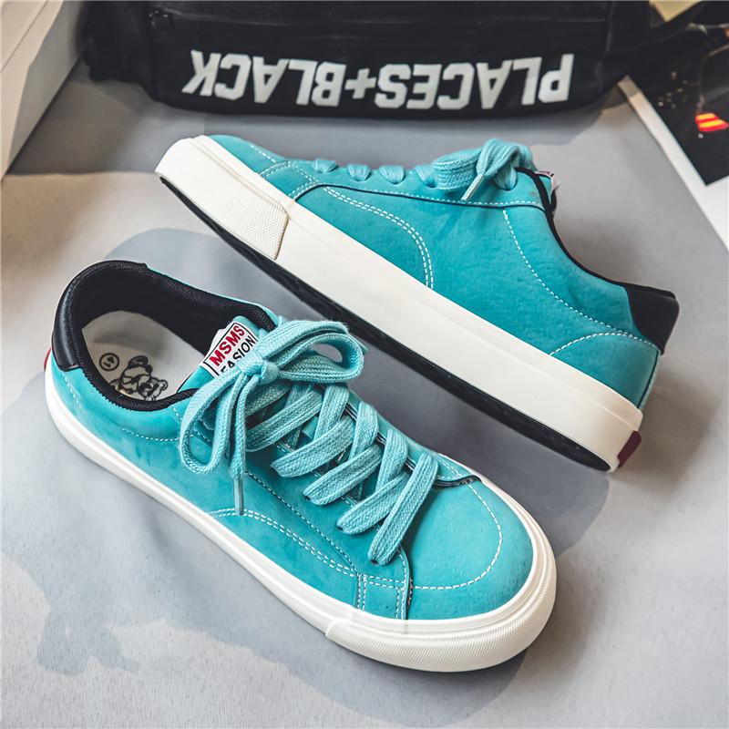 

Black men s shoes autumn 2025 new trend versatile autumn casual board shoes men s sports trendy shoes 44 синій