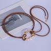Irregular Metal Buckle Soft Leather Rope Knotted Belt Women'S Sweater Skirt Coat Waist Chain Fashion Accessories
