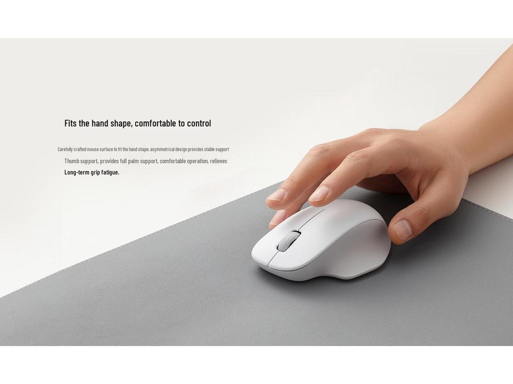 Xiaomi Wireless Mouse Comfort Edition – Ergonomic, Quiet for Laptop/PC/Desktop Use