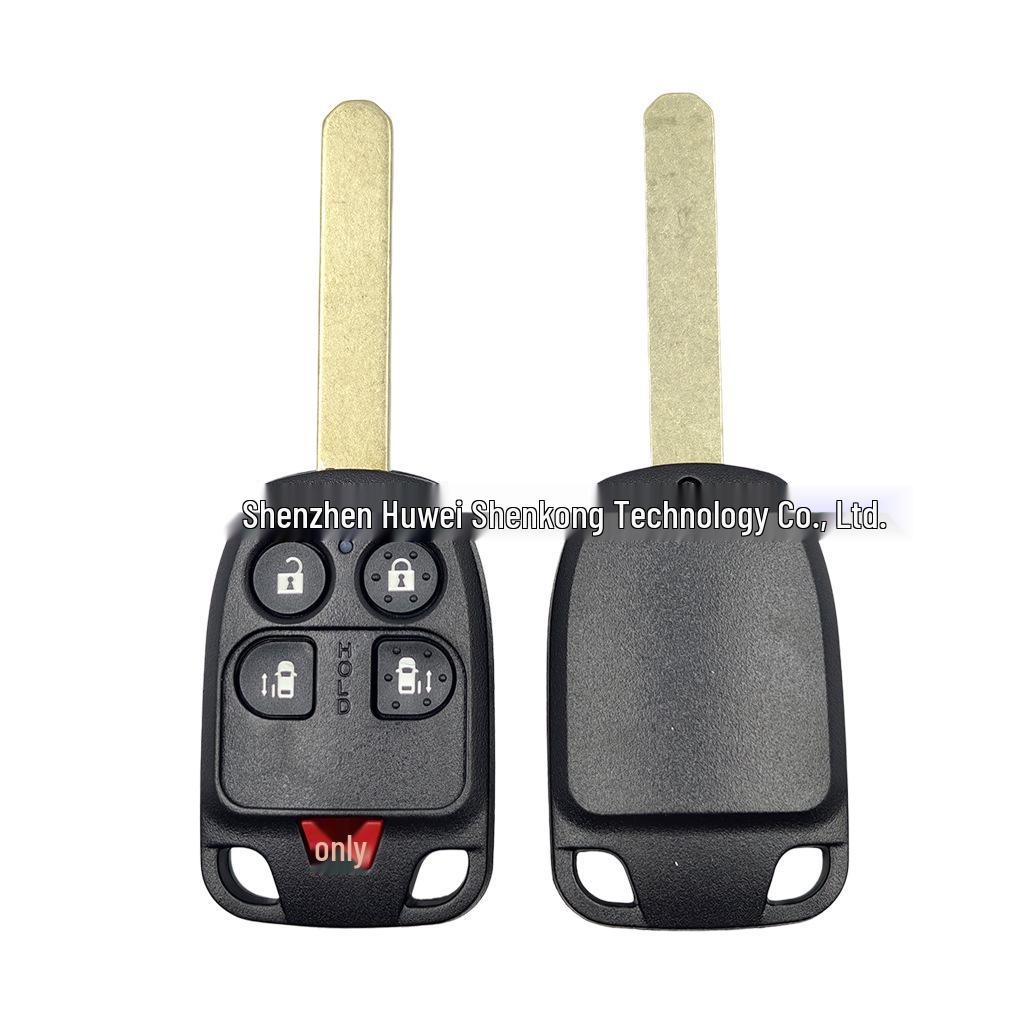Compatible for Honda Odyssey 5/6-Button Straight Plate ID46 Chip Remote Key 313.8MHz N5F-A04TAA