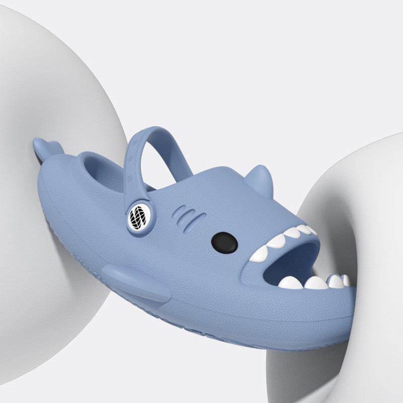 Shark Cartoon Anti-Collision Slippers for Women & Men - Summer Non-Slip Lazy Sandals with Thick EVA Soles