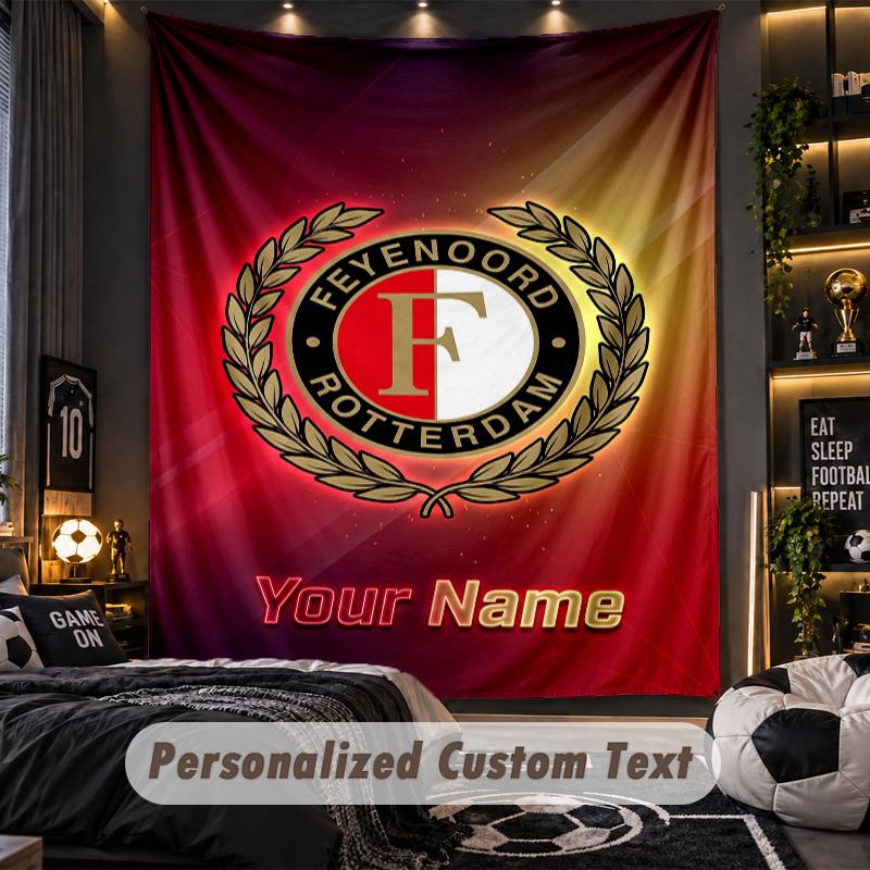 TapestryFeyenoord Custom Name Text Personalized Wall Hanging Tapestry Home Wall Decor