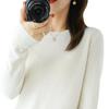 Trendy Women's Wool Sweater: Loose-Fit, Round Neck, Perfect for Autumn & Winter