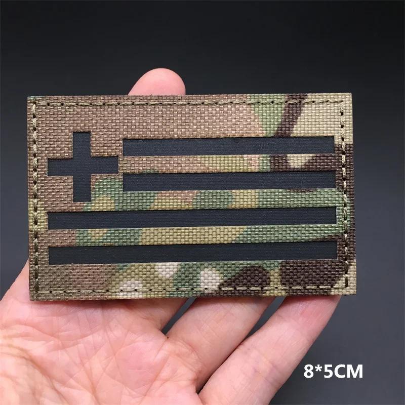 3D Multicam Nationalflaggen Aufnäher Ir Reflektierende Aufnäher Auf Kleidung Taktische Abzeichen Klettverschluss Lasergeschnittene Zubehörteile Diy Zubehör