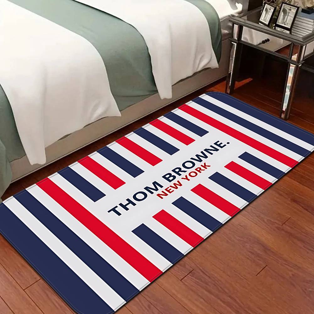 Fashion Brand T-Thom B-Brown Floor Mat INS Style Soft Bedroom Floor House Laundry Room Mat Anti-skid Household Carpets