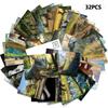32pcs, Dinosaur Exploration Postcards, greeting cards, DIY postcards, decorations, suitable for collection and gifting