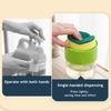 Dispenser Sapone Spugna Rotonda Azionamento a Una Mano Vassoio Inferiore Antigoccia Dispenser Sapone per Bancone Accessori Cucina