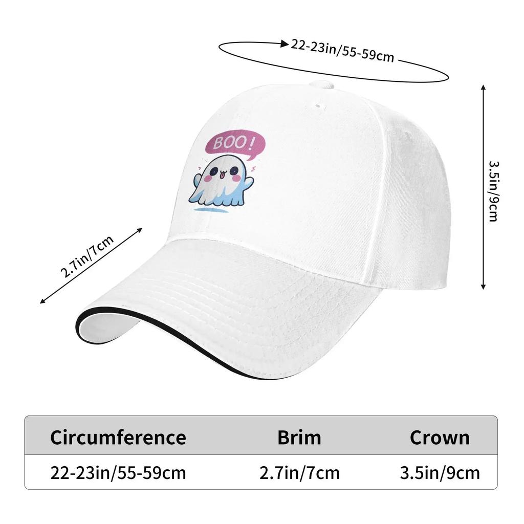 Ghost Of Disapproval Casual Baseball Cap Summer Cartoon Trucker Hat High Quality Kpop Rock Hip Hop Hats Female Male Funny Caps