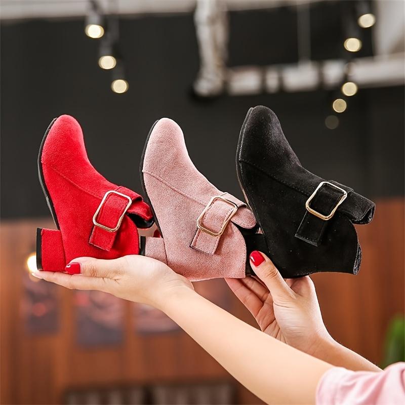 Youngsters's Girls' High Heel Boots Simple Fashion