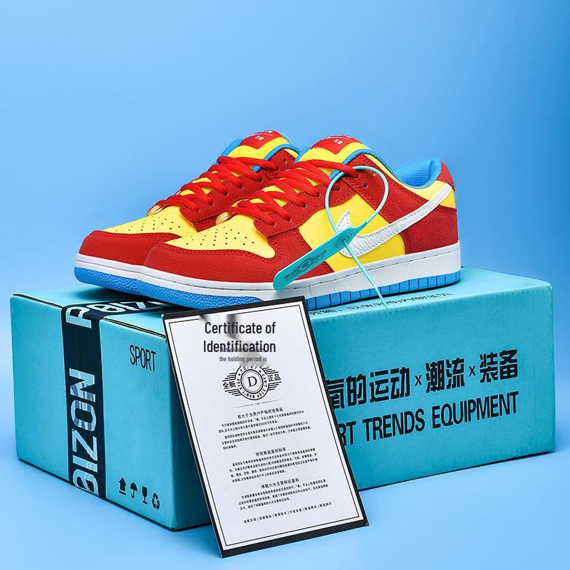 AJ Pánské/Dámské Červeno-Modré Nesourodé SB Nízké Skate & Běžecké Boty