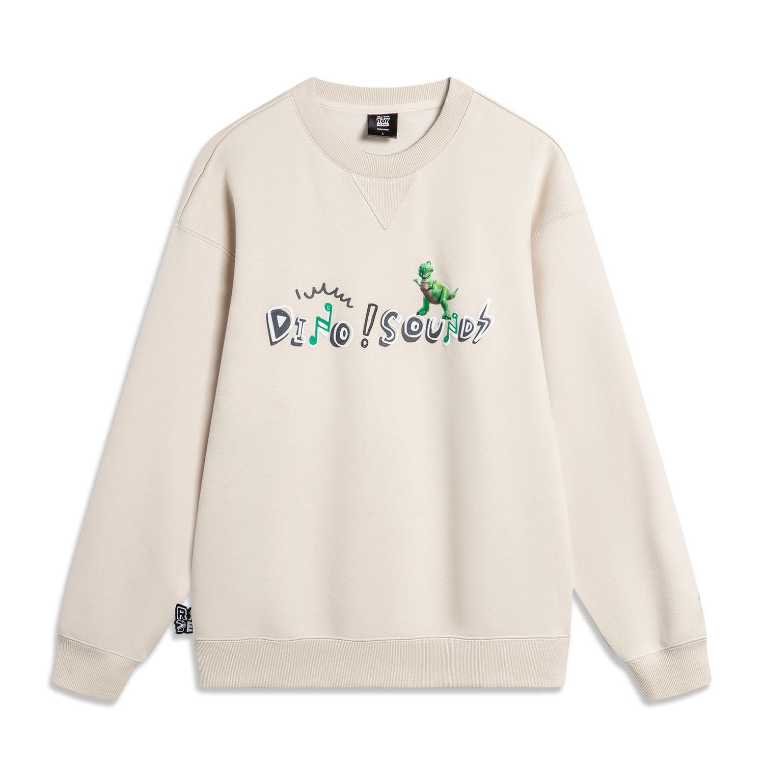 

Li Ning X Disney Серия Обнимающий дракон Повседневный универсальный свитшот с круглым вырезом, теплый, унисекс, гравийно-серый AWDU497-1 XL