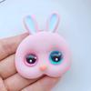 2Pcs New 49*58mm Mini Lovely Big Rabbit Head Flat Back Resin Scrapbooking DIY Jewelry Craft Decoration Accessorie Q04