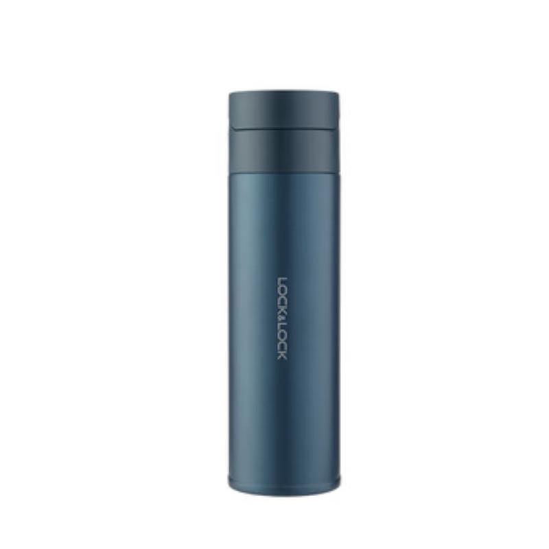 LocknLock 420ml Blue Stainless Steel Insulated Water Bottle