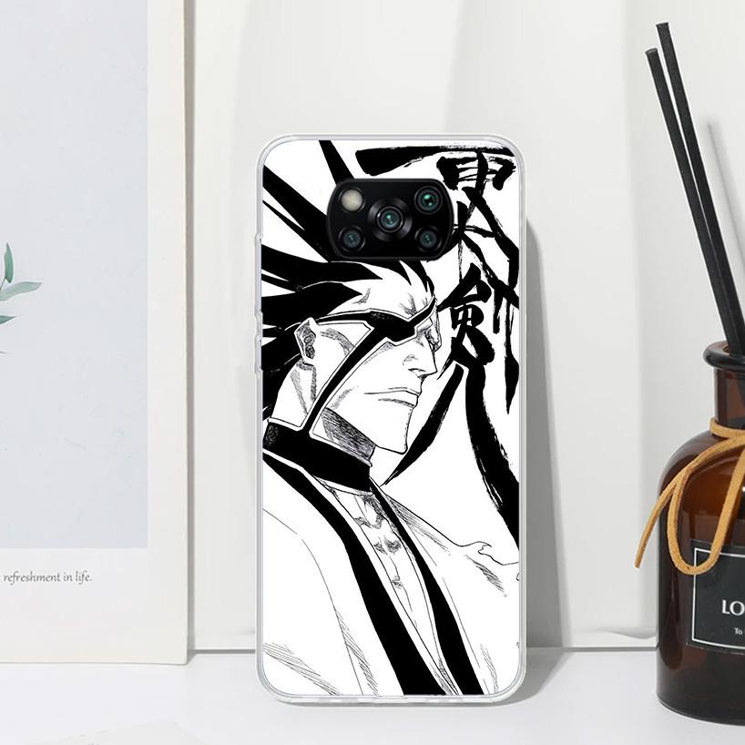 Bleach Zaraki Kenpachi Phone Case For Xiaomi Poco X7 X6 X5 M7 M8 Pro F7 Ultra Redmi 15C 15 13C 13 12C 12 10 10C 10A Art Fundas P