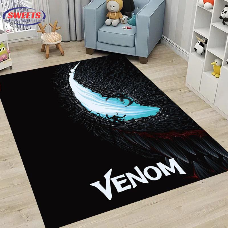 Neuankömmling V-VEN0M Teppich, Haushaltsartikel für Wohnzimmer und Schlafzimmer, Sofamatten für Kinderzimmer, Fußmatte Boden Anti-Rutsch Teppich, Geschenk