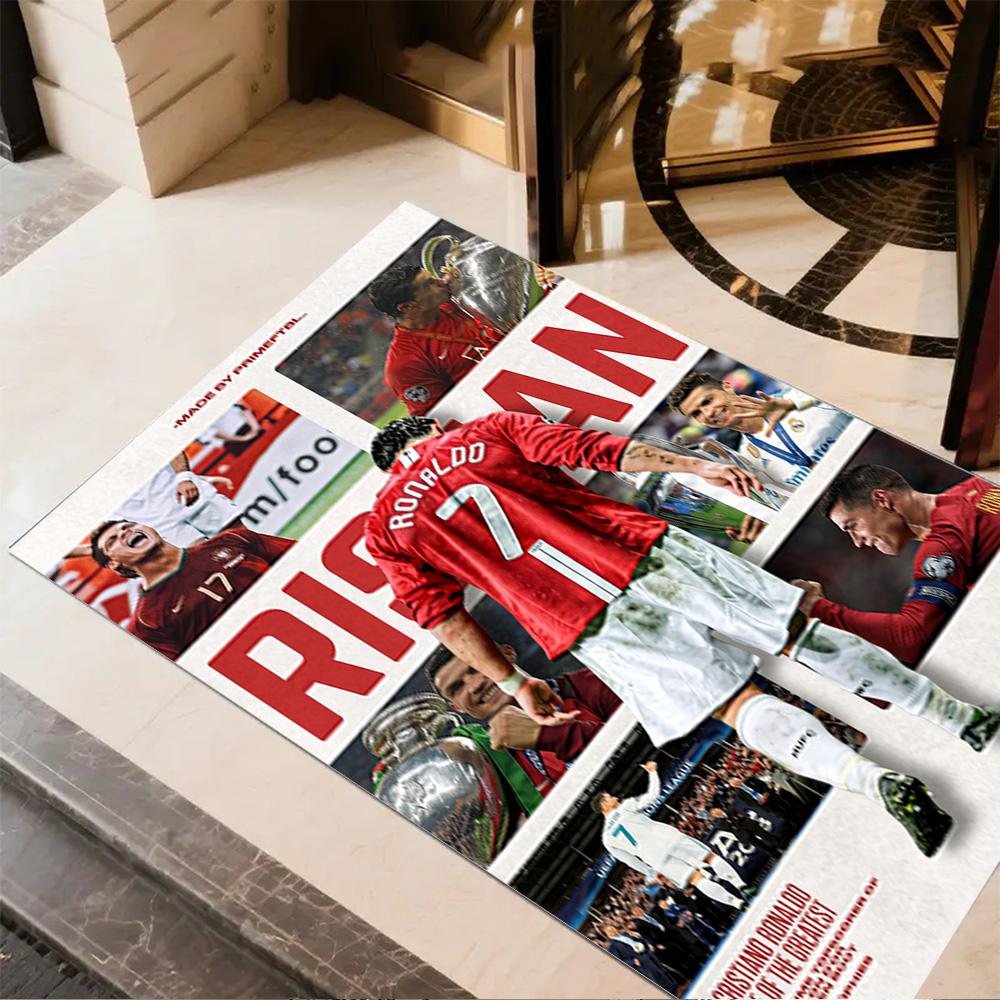 Ronaldo's Number Seven Jersey Area Rug Design for Dining Room Foyer Outdoor Playrooms Anti-slip Rug Office home decor