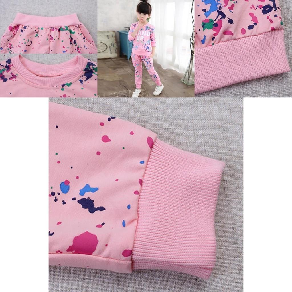 Miękki i oddychający strój dla małych dzieci, dziewczynek i niemowląt ze bluzą i spodniami