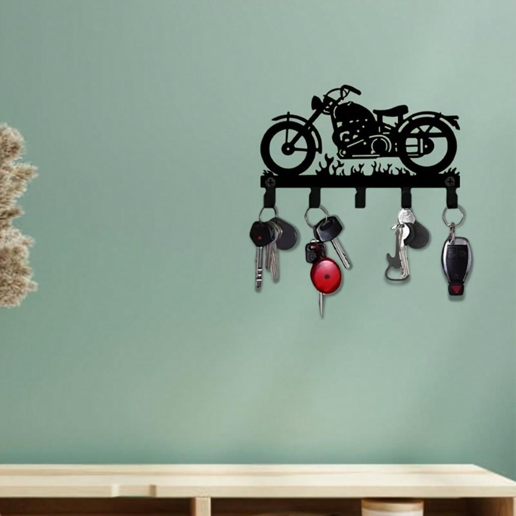 Multifunctional Metal Key Holder Wall Mounted Organizer for Kitchen Bathroom Entryway